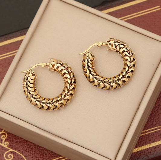 Gold Hoop Earrings